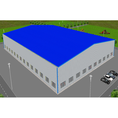 Q345B Aangepaste het staal prefabriceerde Commercieel het Staalpakhuis van de Gebouwen Industrieel Brede Spanwijdte