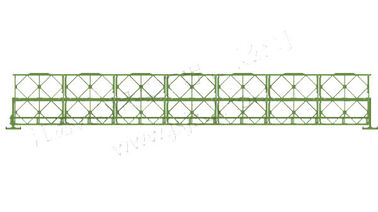 Double Row / Layer Modular Bridge Construction Temporary Bridge Structures
